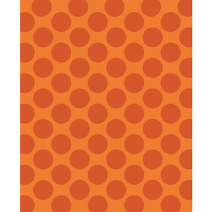 Orange Polka Dot Printed Backdrop