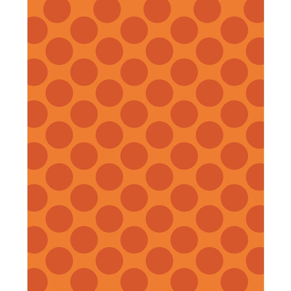 Orange Polka Dot Printed Backdrop