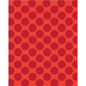 Red & Orange Polka Dot Printed Backdrop