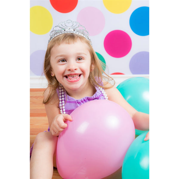 Multi-Colored Polka Dot Printed Backdrop