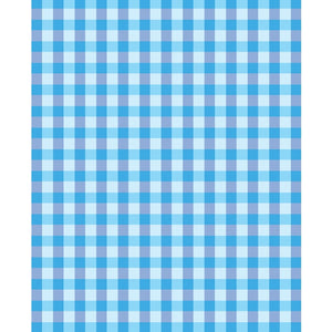 Blue Plaid Printed Backdrop