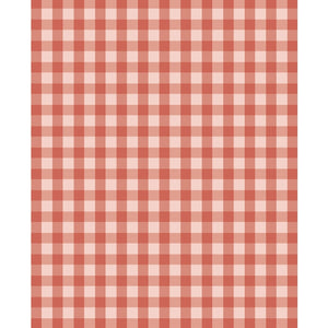 Fall Orange Plaid Printed Backdrop