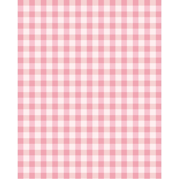 Light Pink Plaid Printed Backdrop