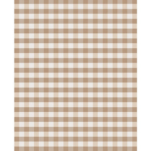 Brown Plaid Printed Backdrop