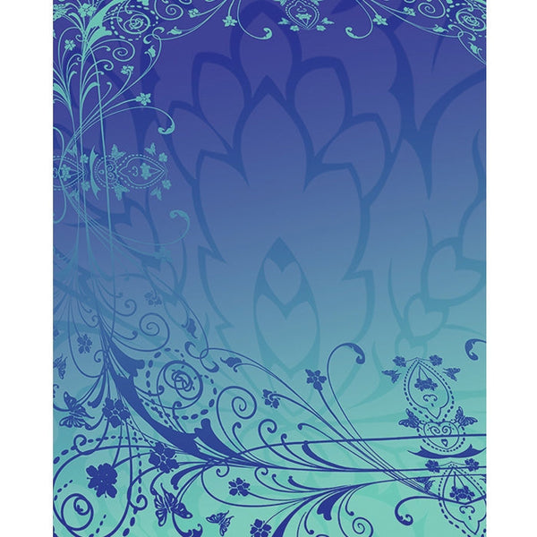 Blue & Purple Antique Printed backdrop