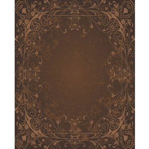 Brown Antique Vine Printed Backdrop