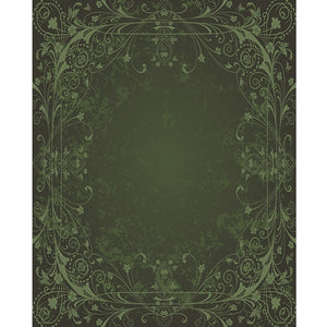 Green Antique Vine Printed Backdrop