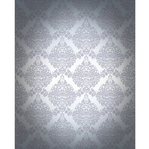 Gray Vignette Damask Printed Backdrop