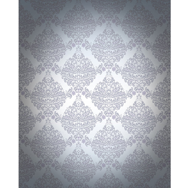 Gray Vignette Damask Printed Backdrop