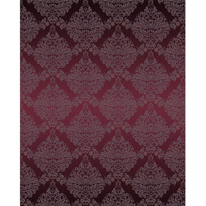 Maroon Damask Printed Backdrop