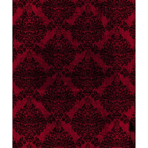 Red/Black Grunge Damask Printed Backdrop