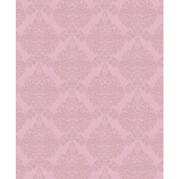 Tonal Pink Damask Printed Backdrop