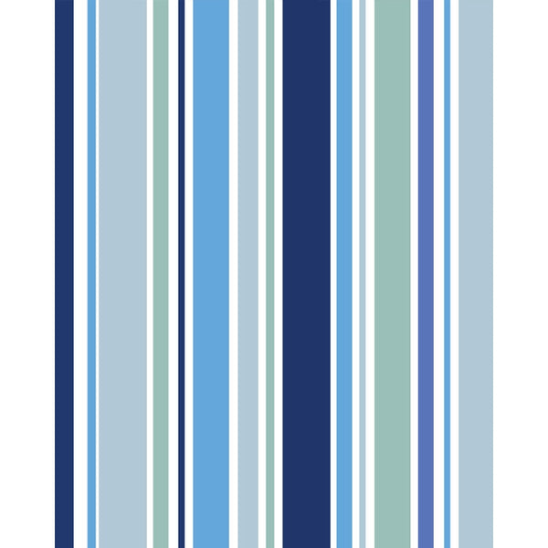 Ocean Blues Striped Printed Backdrop