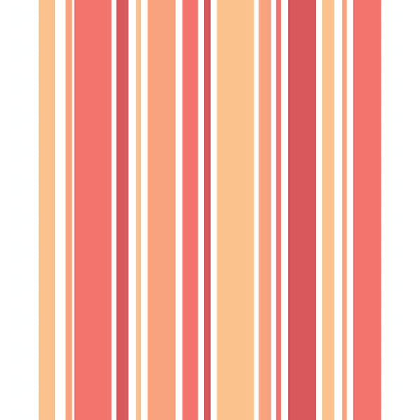 Peach & Orange Striped Printed Backdrop