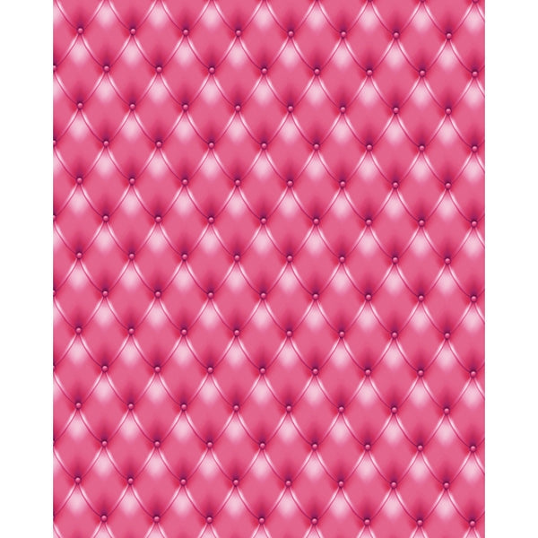 Hot Pink Tufted Printed Backdrop