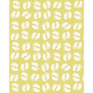 Yellow Footprints Printed Backdrop