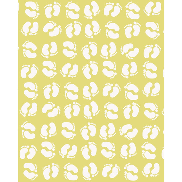 Yellow Footprints Printed Backdrop