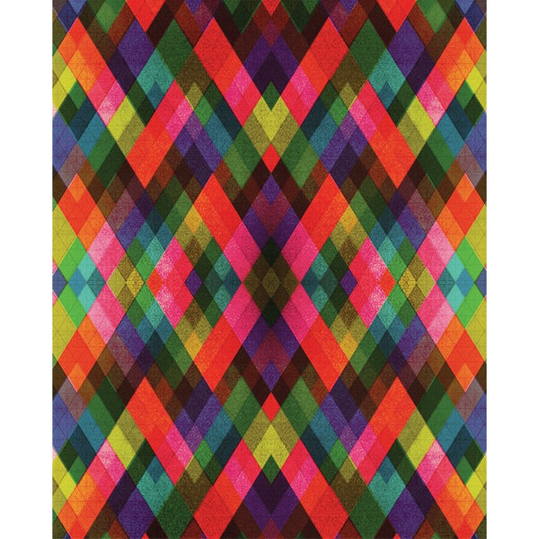 Multicolored Harlequin Printed Backdrop