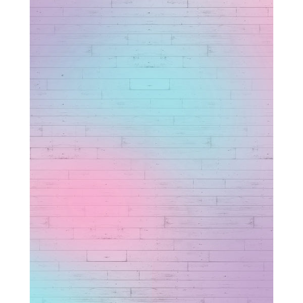 pink and blue brick backdrop