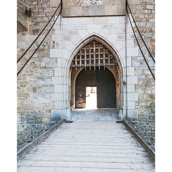 Castle Drawbridge Printed Backdrop