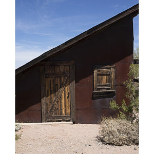 Slanted Western House Printed Backdrop