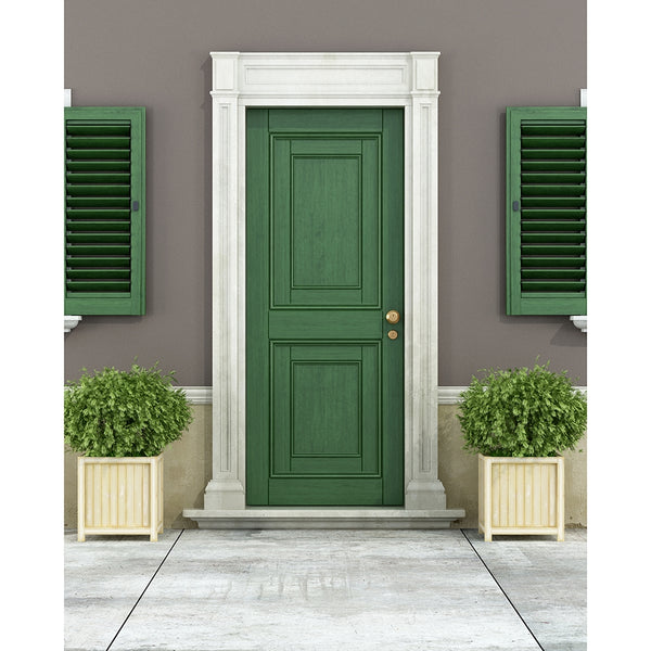 Emerald Door Printed Backdrop