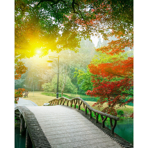 Chinese Garden Printed Backdrop