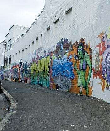 Urban Art Walk Scenic Backdrop