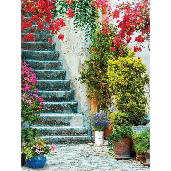 Villa Stairs Printed Backdrop