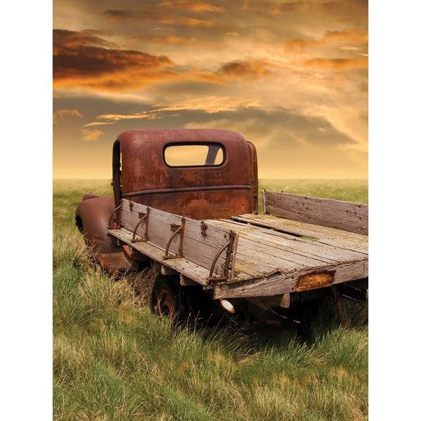 Vintage Truck Printed Backdrop