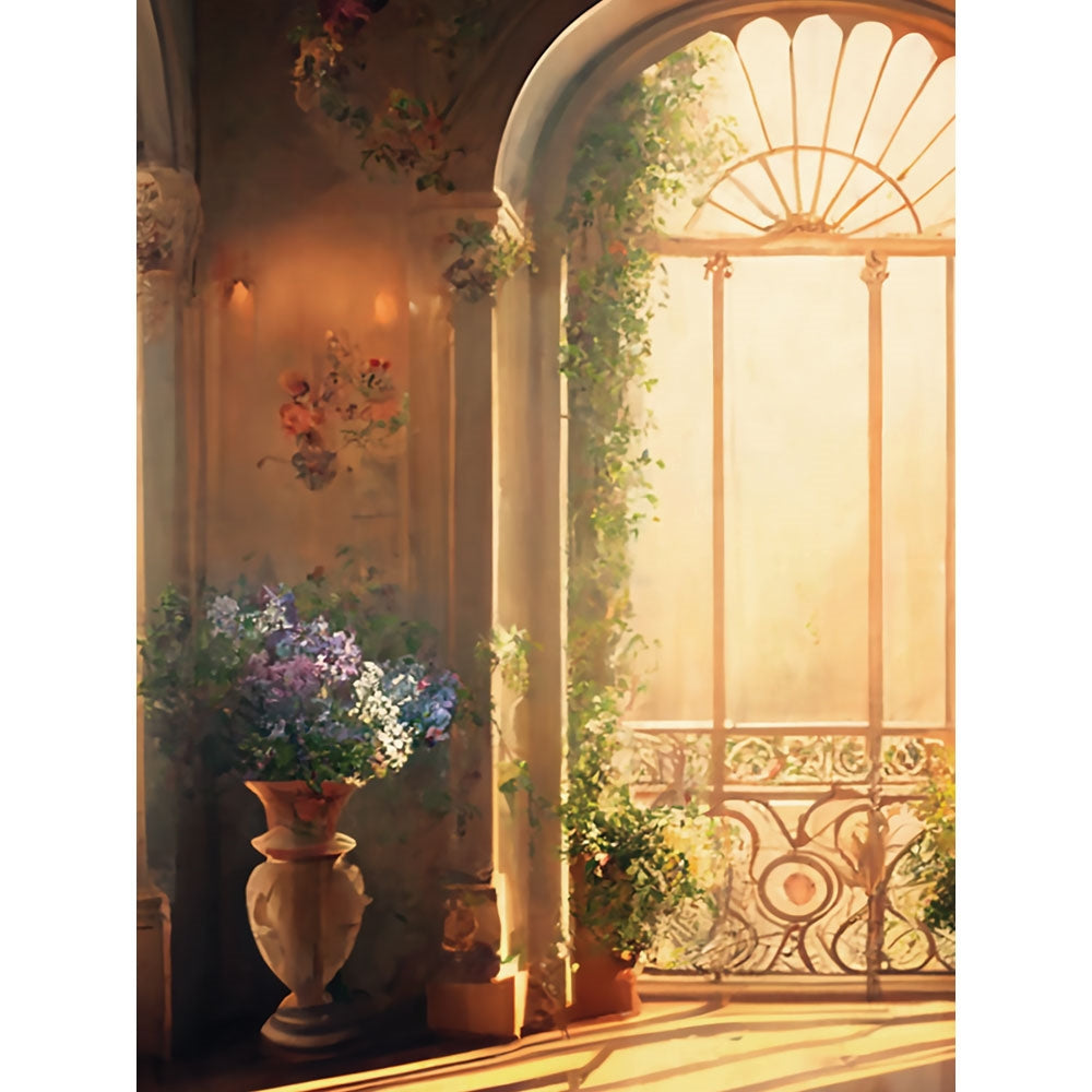 Victorian Sunroom Printed Backdrop | Backdrop Express Victorian Sunroom ...