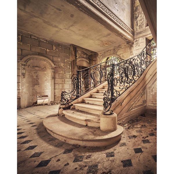 Elegant Stairway Printed Backdrop