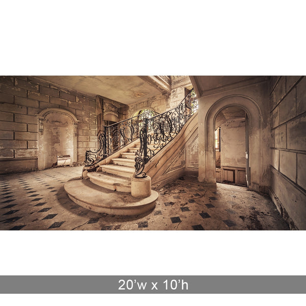 Elegant Stairway Printed Backdrop