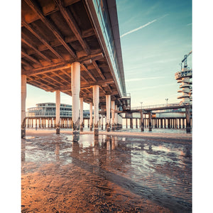 Sunset Pier Printed Backdrop