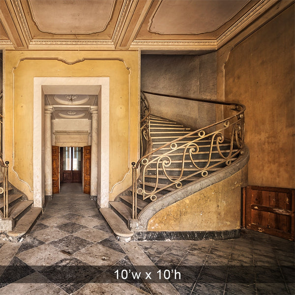 Elegant Staircase Printed Backdrop