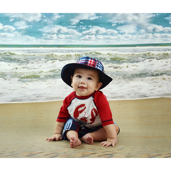 Cloudy Shoreline Printed Backdrop