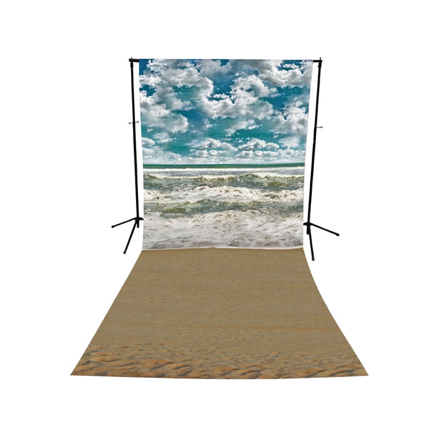 Cloudy Shoreline Printed Backdrop