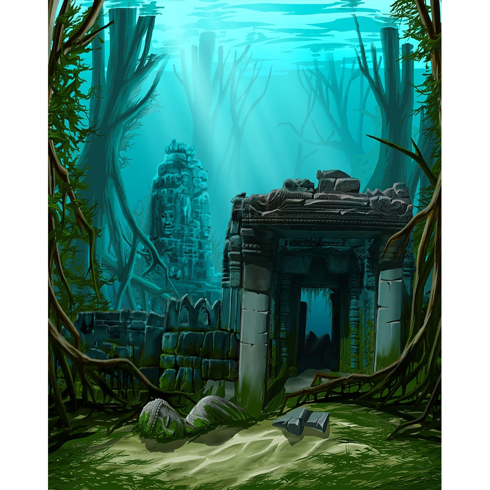 画材 Atlantis Atlantis Printed Backdrop | Backdrop Express Atlantis Printed