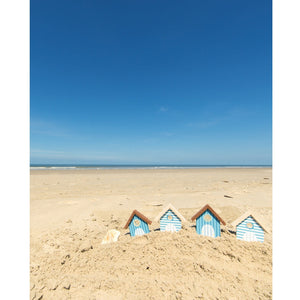 Beach Houses Printed Backdrop