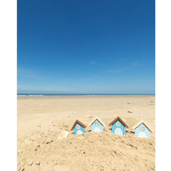 Beach Houses Printed Backdrop