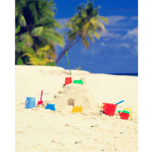 Sandcastle Island Printed Backdrop