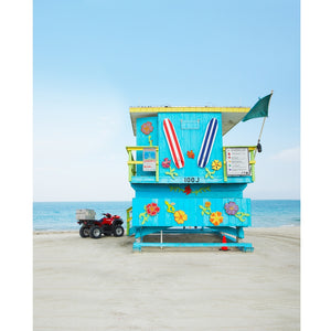 Lifeguard Tower Printed Backdrop