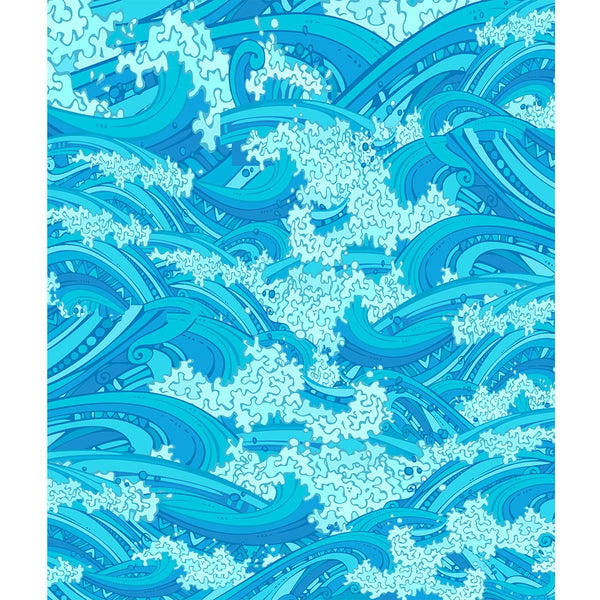 Ocean Waves Printed Backdrop