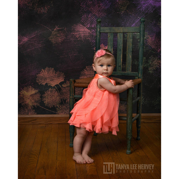 Spring Chalkboard Printed Backdrop