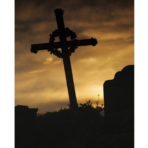 Memorial Cross Printed Backdrop