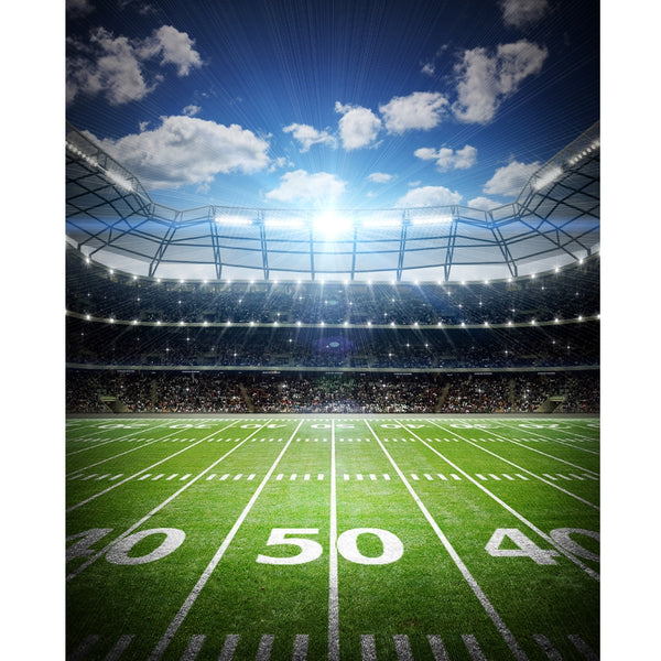 Football Field Printed Backdrop