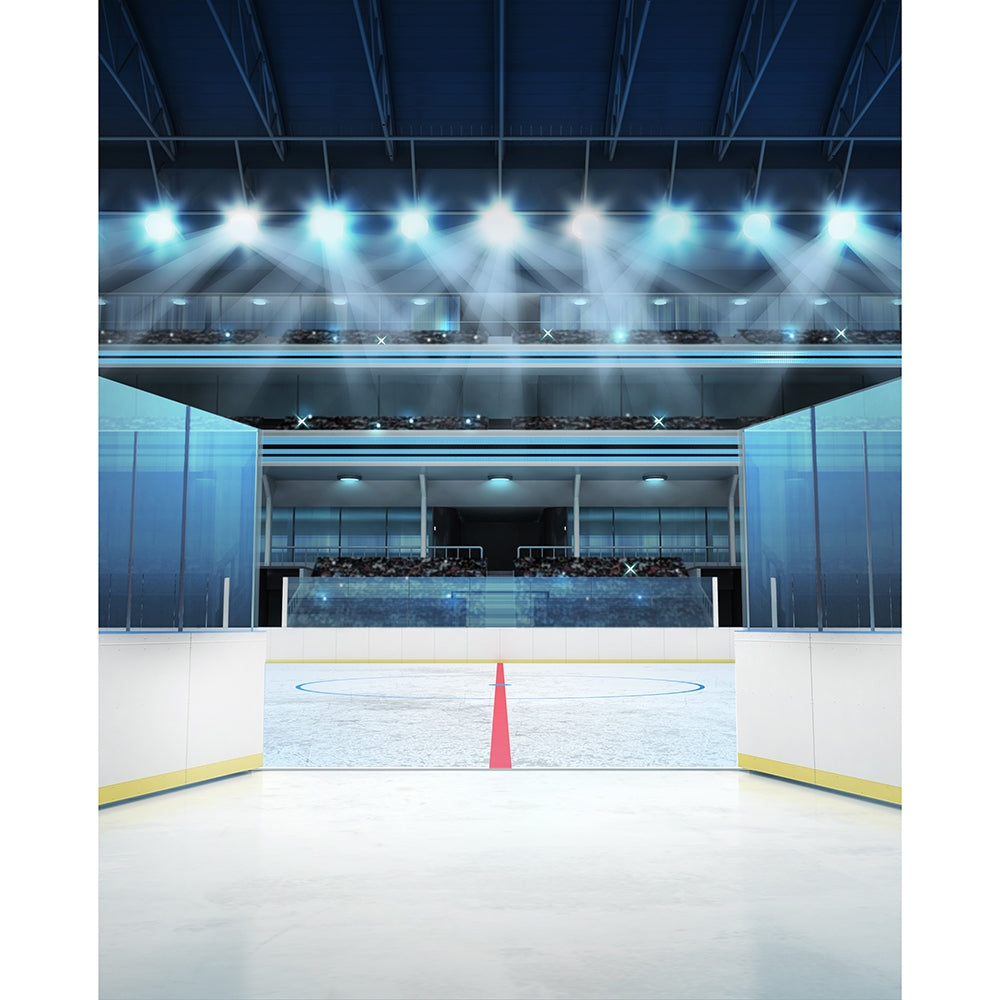 Rink Entrance Printed Backdrop | Backdrop Express Rink Entrance Printed ...
