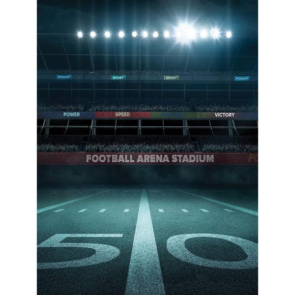 Foootball Arena Printed Backdrop