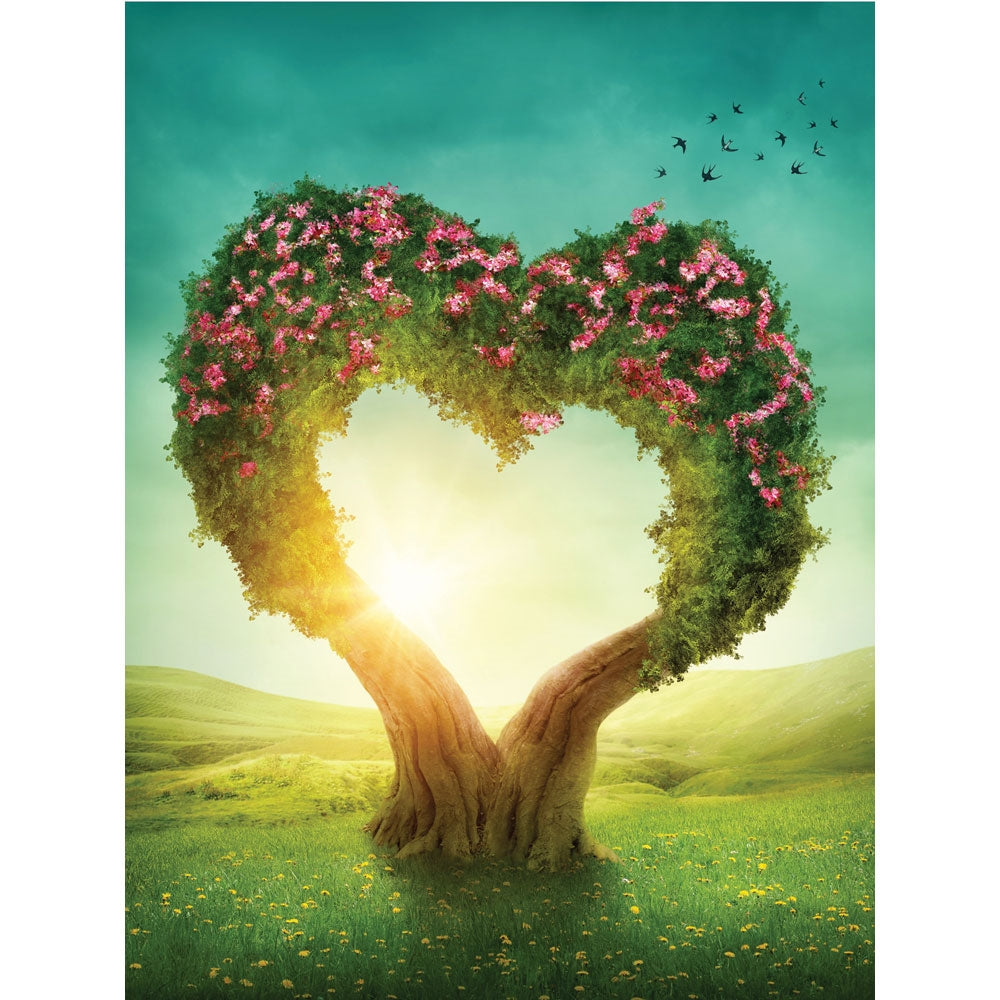 Valentine Topiary Printed Backdrop | Backdrop Express Valentine Topiary ...