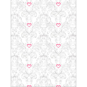 Valentine Damask Printed Backdrop